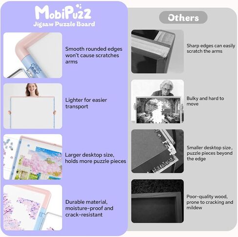 لوحة ألغاز 1000 قطعة 3 في 1 مزدوجة الجوانب ودوارة وإمالة، طاولة ألغاز بلاستيكية مع صناديق فرز وغطاء من البولي فينيل كلوريد، لوحة ألغاز سوزان الكسولة المحمولة للبالغين، رمادي أخضر in Kuwait