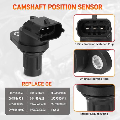 4Pcs Camshaft Position Sensor & 4Pcs Camshaft Adjuster Magnet Solenoid Kit Compatible with Mercedes-Benz C230 C250 C280 C300 C350 CLK350 CLK550 E280 E300 E350 G550 GL450 Replace#2720510077 0009050443 in Saudi Arabia