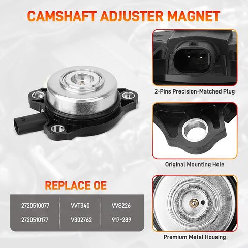 4Pcs Camshaft Position Sensor & 4Pcs Camshaft Adjuster Magnet Solenoid Kit Compatible with Mercedes-Benz C230 C250 C280 C300 C350 CLK350 CLK550 E280 E300 E350 G550 GL450 Replace#2720510077 0009050443 in Saudi Arabia