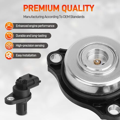 4Pcs Camshaft Position Sensor & 4Pcs Camshaft Adjuster Magnet Solenoid Kit Compatible with Mercedes-Benz C230 C250 C280 C300 C350 CLK350 CLK550 E280 E300 E350 G550 GL450 Replace#2720510077 0009050443 in Saudi Arabia
