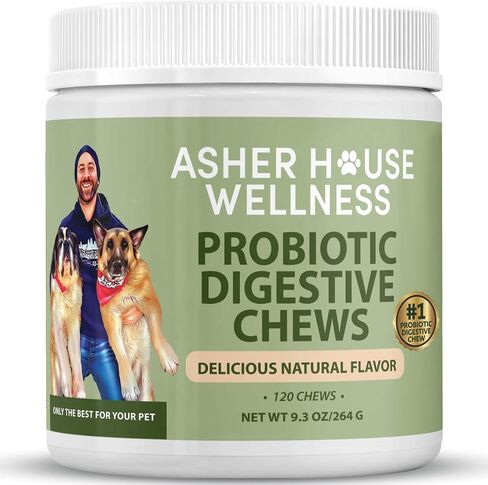 ASHER HOUSE WELLNESS Allergy Support Chew for Dogs | All Natural | Bee Pollen | Colostrum | in Saudi Arabia