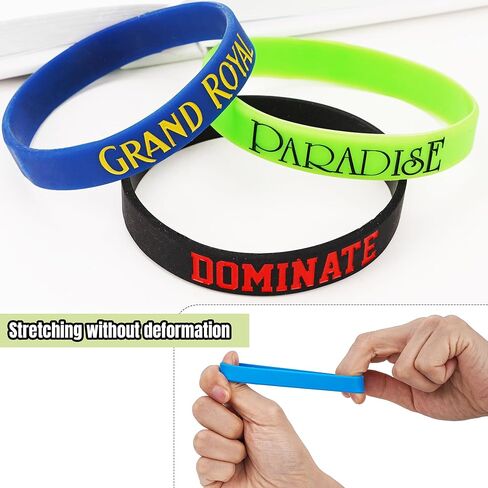 Custom rubber bracelets 50-1000PCS Bulk Personalized Silicone Wristbands for Events. customized Wristbands with Holiday gifts,promotions,Events,Support, Fundraisers, Awareness in Saudi Arabia