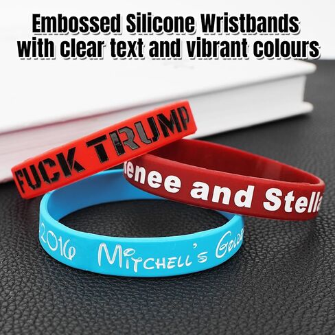 Custom rubber bracelets 50-1000PCS Bulk Personalized Silicone Wristbands for Events. customized Wristbands with Holiday gifts,promotions,Events,Support, Fundraisers, Awareness in Saudi Arabia