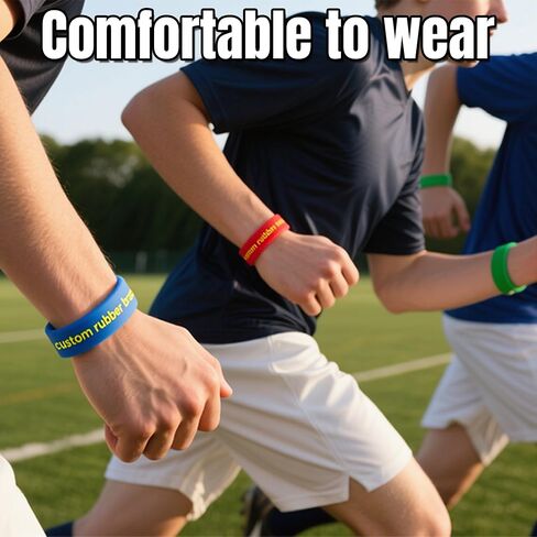 Custom rubber bracelets 50-1000PCS Bulk Personalized Silicone Wristbands for Events. customized Wristbands with Holiday gifts,promotions,Events,Support, Fundraisers, Awareness in Saudi Arabia