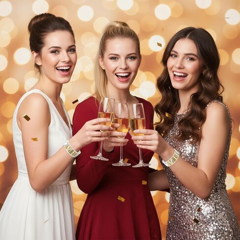 200 حزمة من أساور المعصم VIP للمناسبات، أساور معصم ورقية مقاومة للماء، أساور معصم خفيفة الوزن للمناسبات والحفلات الموسيقية ومهرجانات الملاهي، 10 × 0.79 بوصة in Kuwait