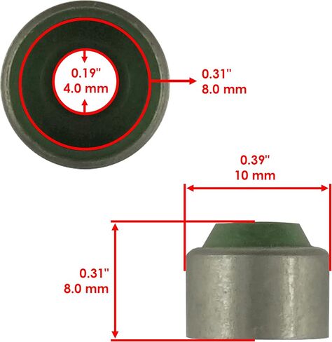 Caltric Valve Stem Seal Compatible with Yamaha FZS1 2015 4SV-12119-00-00 4TV-12119-00-00 in Saudi Arabia