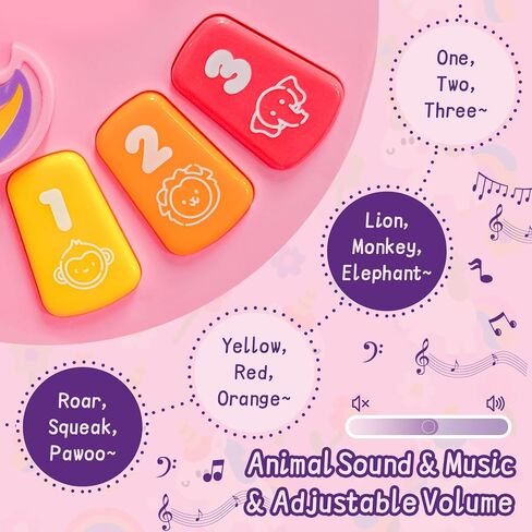 2 in 1 Basketball Hoop and Soccer Goal Set, Toddler Sports Toy for Indoor Outdoor Play, Perfect Christmas Birthday Gift for Baby Boys and Girls 1 2 3 Year Old，Lion Theme in Kuwait