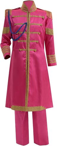 Men's 1960's British Pop-Star Costume Adults 60's Rock Band Musician Cosplay Jacket Costume Suit in Kuwait