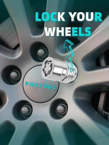 5 أقفال ومفتاحين، مجموعة صواميل قفل العجلات M12x1.5 ارتفاع 1.26 بوصة استبدال المقعد المخروطي لـ Accord، CR - V، RSX، ES300H، Elantra - 12x1.5 مقبض قفل الإطارات المضاد للسرقة in Kuwait