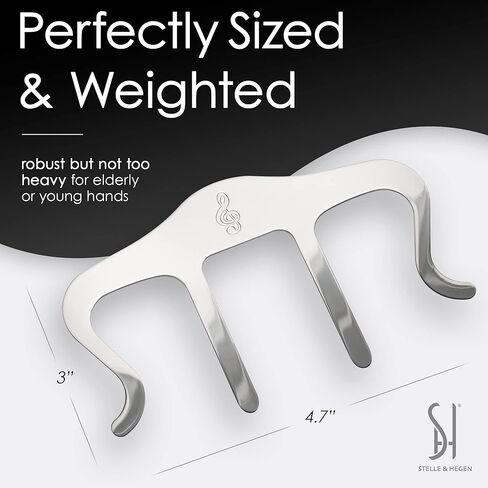 مشبك كتب الموسيقى المعدنية وحامل الصفحات - حاملات أوراق الموسيقى للبيانو ولوحة المفاتيح والحوامل والكتب - مقاطع رائعة لعلامات الصفحات مع تخزين مخملي وحقيبة حمل - قوية ومتينة - إصدار حديث in Kuwait