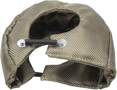 Turbocharger Protective Cover Barrier, Turbo Engine Wrap, Reduces Turbo Lag, Increases Safety, Professional Manufacturing, Long Service Life, Fits T3 T4 T6 Sizes (T4) in Kuwait
