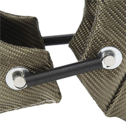 Turbocharger Protective Cover Barrier, Turbo Engine Wrap, Reduces Turbo Lag, Increases Safety, Professional Manufacturing, Long Service Life, Fits T3 T4 T6 Sizes (T4) in Kuwait