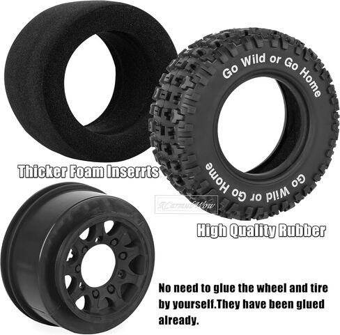 RC Wheels and Tires w/12mm 14mm 17mm Hex Short Course Tire for 1/10 Scale Car Arrm a Senton,Axia1,Slash 2WD Slash 4×4 4WD,Red cat,Rc 4wd,1/10 Truck Tires Rubber Tyres Plastic Wheel,Green in Saudi Arabia