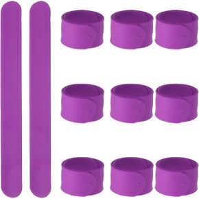 uxcell Silicone Slap Bracelets Bulk, Snap Wristbands Bracelets Multicolor Bands Wraps for Party Favors, Classroom Reward, DIY Painting Crafts in Kuwait