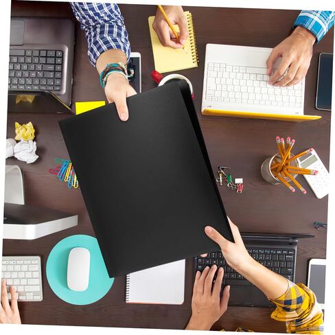 12pcs Document Organizer Folders Dual Pockets and Business Card Slot Versatile File Holders for Important Paperwork Office Use and Academic Purposes in Saudi Arabia
