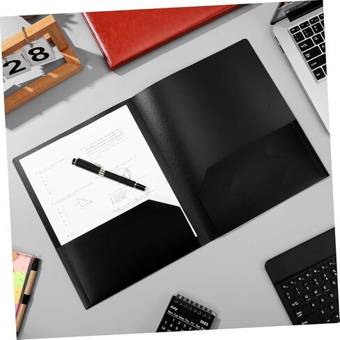12pcs Document Organizer Folders Dual Pockets and Business Card Slot Versatile File Holders for Important Paperwork Office Use and Academic Purposes in Saudi Arabia