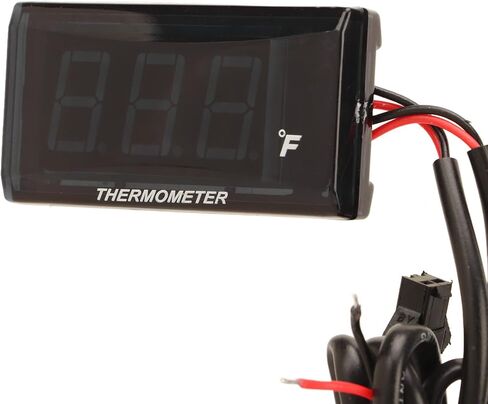 Motorcycle Water Temperature Gauge, LCD Display, Ultra Thin ABS Housing, Blue in Saudi Arabia
