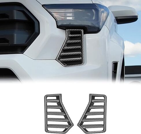 For Toyota Tacoma 2024 2025 2026 Exterior Accessories Front Bumper Side Fog Lamp Light Cover Headlight Trim Frame Grille Decor ABS (Red) in Kuwait