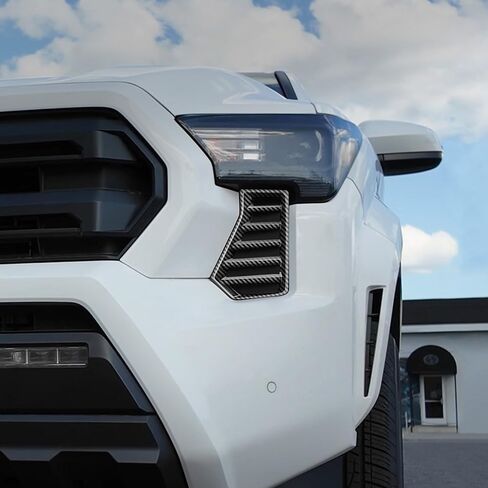 For Toyota Tacoma 2024 2025 2026 Exterior Accessories Front Bumper Side Fog Lamp Light Cover Headlight Trim Frame Grille Decor ABS (Red) in Kuwait