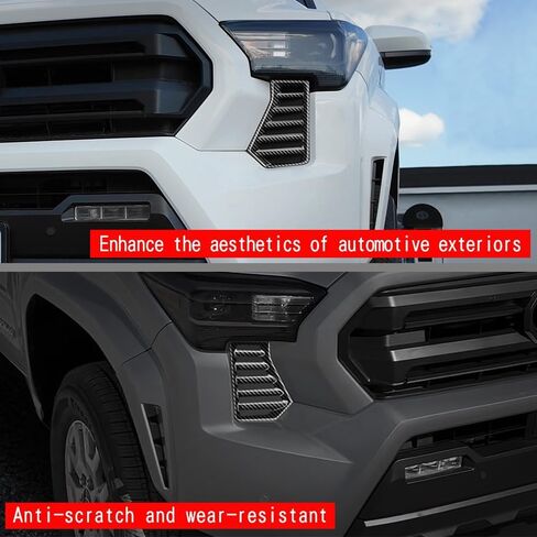 For Toyota Tacoma 2024 2025 2026 Exterior Accessories Front Bumper Side Fog Lamp Light Cover Headlight Trim Frame Grille Decor ABS (Red) in Kuwait