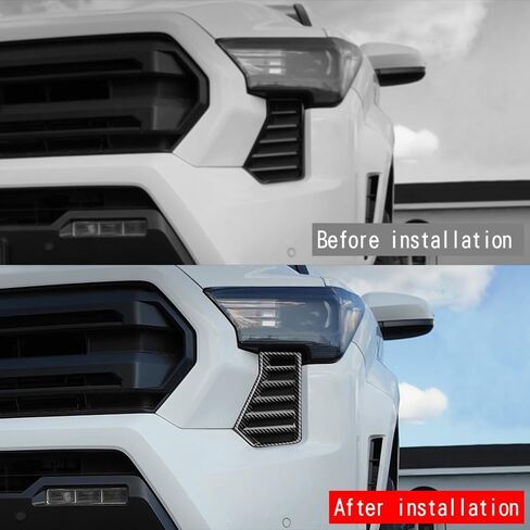 For Toyota Tacoma 2024 2025 2026 Exterior Accessories Front Bumper Side Fog Lamp Light Cover Headlight Trim Frame Grille Decor ABS (Red) in Kuwait