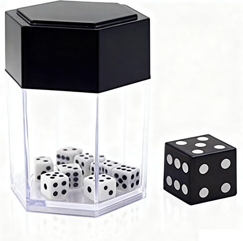 MOMOMAGE Dice Bomb Magic Tricks Explode Explosion Dice Magic Props for Magicians Close up Street Illusions Gimmicks Mentalism Novelty Funny Toy (Black) in Kuwait