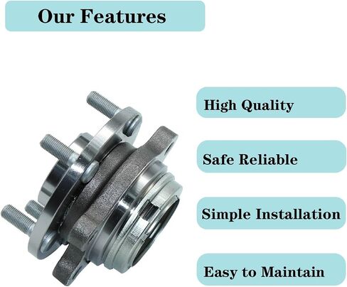 513296 Front Wheel Hub and Bearing Assembly Fit for Nissan Altima 2007-18, Maxima 2009-19, Pathfinder 2013-19, Murano 2009-18, Quest 2011-17, Infiniti QX60 2014-19, JX35 2013 5-Lug in Saudi Arabia