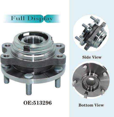 513296 Front Wheel Hub and Bearing Assembly Fit for Nissan Altima 2007-18, Maxima 2009-19, Pathfinder 2013-19, Murano 2009-18, Quest 2011-17, Infiniti QX60 2014-19, JX35 2013 5-Lug in Saudi Arabia