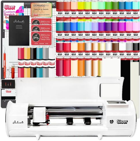 Siser Juliet Professional Vinyl Cutter Machine Deluxe Bundle with Vinyl & HTV in Saudi Arabia