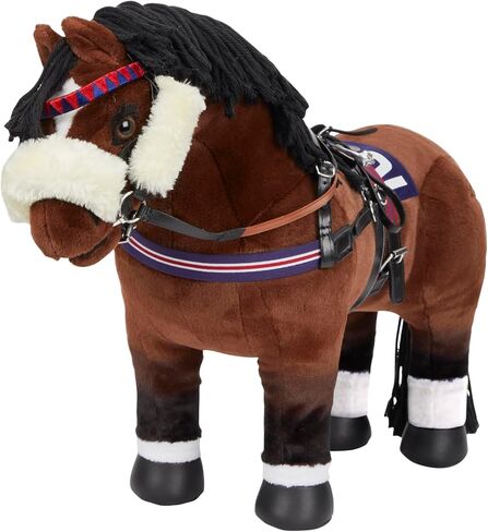 LeMieux Toy Pony Racing Bridle Set - Functioning Leather Bridle - Black - Ages 8+ in Saudi Arabia