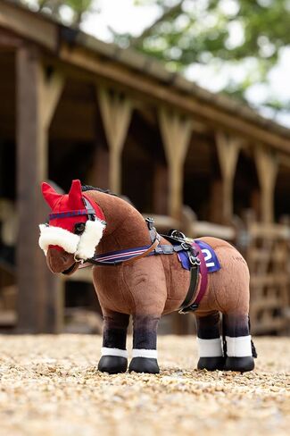LeMieux Toy Pony Racing Bridle Set - Functioning Leather Bridle - Black - Ages 8+ in Saudi Arabia