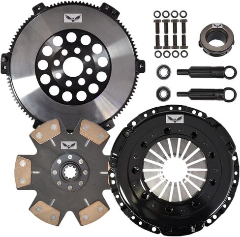 JDK المرحلة 3 مجموعة قابض السباق وعجلة الموازنة الكرومولي متوافقة مع BMW 323i 323is 325i 325is 328i 328is 525i 528i M3 Z3 M Coupe M Roadster E32 E36 E39 S50 S52 S54 M50 M52 in Kuwait