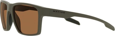 Native Men's XD9041 Breck Square Sunglasses, Matte Smoke Crystal/Blue Mirrored Polarized, 56 mm in Saudi Arabia