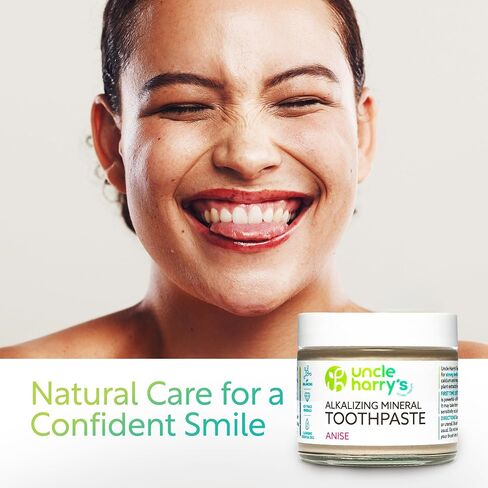 Uncle Harry's Cinnamon Remineralizing Toothpaste | Natural Whitening Toothpaste Freshens Breath & Promotes Enamel | Vegan Fluoride Free Toothpaste in Kuwait