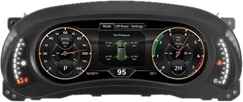 لوحة قيادة Lcd أوتوماتيكية 12.3 بوصة 1920*720 متوافقة مع جيب رانجلر روبيكون 2011-2018 لوحة الأدوات الافتراضية قمرة القيادة in Kuwait