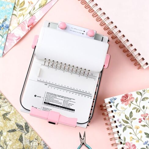 Binding Machine,Book Binder Machine 21-Holes, 450 Sheets,Comb Binding Machine with Starter Kit 100 PCS 3/8'' Comb Binding Spines,Spiral Binding Machine for Letter Size, A4, A5 or Smaller Sizes in Kuwait