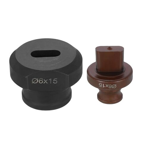 HARFINGTON Hydraulic Hole Punch Die 13x20mm Oval Hole 40Cr Steel Electric Punching Kit for MHP-20 JP-20 Electric Punching Machine, Burgundy & Black in Kuwait