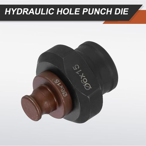 HARFINGTON Hydraulic Hole Punch Die 13x20mm Oval Hole 40Cr Steel Electric Punching Kit for MHP-20 JP-20 Electric Punching Machine, Burgundy & Black in Kuwait