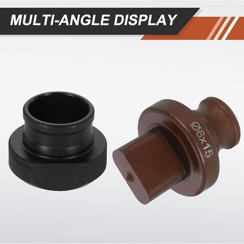 HARFINGTON Hydraulic Hole Punch Die 13x20mm Oval Hole 40Cr Steel Electric Punching Kit for MHP-20 JP-20 Electric Punching Machine, Burgundy & Black in Kuwait