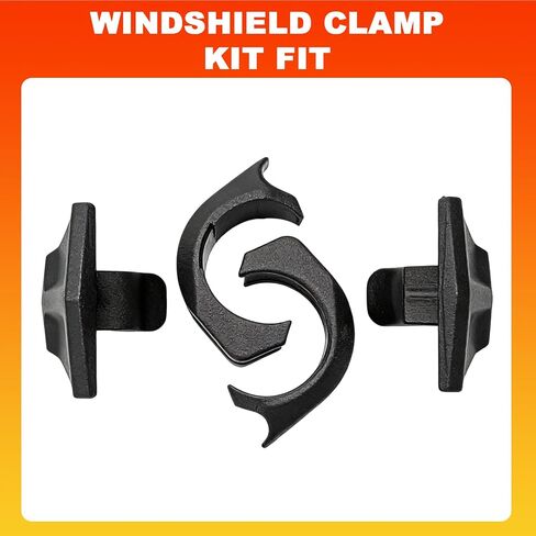 مجموعة مشابك الزجاج الأمامي من Lock & Ride مناسبة لاستبدال Polaris Rzr 2207386، مجموعة مشابك الزجاج الأمامي 2 قطعة in Saudi Arabia