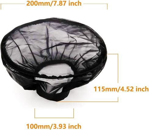 Motorcycle Air Cleaner Filter Waterproof Brreather Rain Sock Black Protective Cover For Harley Air Cleaner Kits XL 1200 Touring Softail Dyna (For RSD Style) in Saudi Arabia