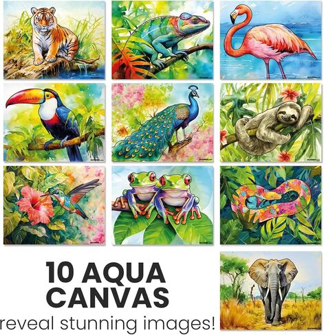 QUOKKA Water Painting Dementia Activities for Seniors – Vibrant Blooms – Alzheimers Products for Elderly - Activities for People with Dementia - Crafts for Seniors in Saudi Arabia