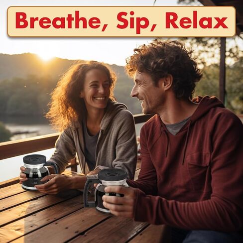 كوب قهوة Cupa Joe - كوب زجاجي بوروسيليكات بسعة 20 أونصة مع غطاء مقاوم للانسكاب - هدية مبتكرة مرحة لمحبي القهوة والآباء والمكاتب والسفر والمزيد in Saudi Arabia