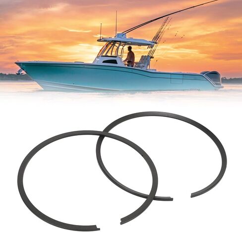 2pcs Outboard Piston Rings, 394930, Boat Motor Piston Ring Set, STD Bore Replacement for Outboard 85 to 300 Engine in Saudi Arabia