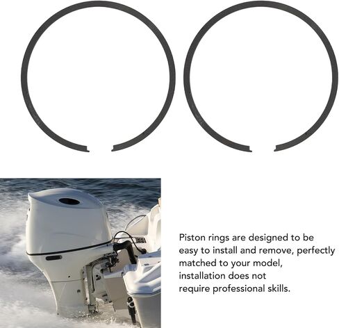 2pcs Outboard Piston Rings, 394930, Boat Motor Piston Ring Set, STD Bore Replacement for Outboard 85 to 300 Engine in Saudi Arabia