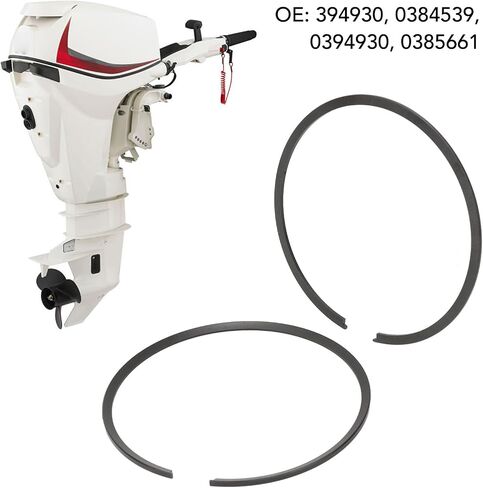 2pcs Outboard Piston Rings, 394930, Boat Motor Piston Ring Set, STD Bore Replacement for Outboard 85 to 300 Engine in Saudi Arabia