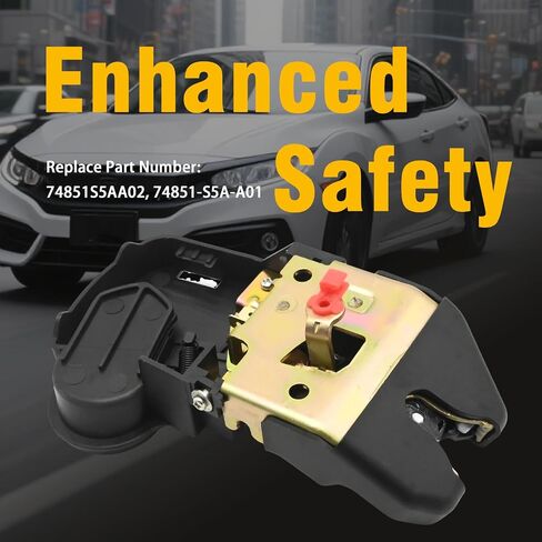 MDEOOSKY 74851S5AA01 Trunk Latch Lock Handle Assembly, Replacement for Honda Civic DX EX GX HX LX Hybrid LX Special Edition, Replaces 74851S5AA02, 74851-S5A-A01 in Saudi Arabia