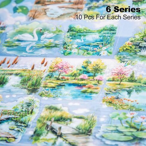180Pcs Forest Witch Scrapbook Stickers, PET Magic Ephemera for Journaling, Craft Supplies and Junk Journal in Kuwait