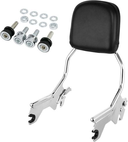 TCT-MT Sissy Bar Backrest Upright Standard Height Fit for Harley Softail 2018-2020 Heritage Classic FLHC; Deluxe FLDE; Street Bob FXBB; Slim FLSL; 114 FLHCS Chrome 2019 +Black in Saudi Arabia