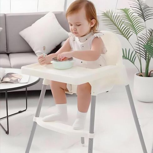 High Chair Foot Rest,Adjustable & Non-Slip Foot Rest for IKEA High Chair Accessories,Compatible with Antilop,Easy Installation,Made with Durable Polypropylene in Saudi Arabia